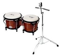 XDrum Bongo Pro Tobacco Sunburst SET incl. pied de bongos