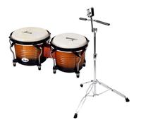 XDrum Bongo Pro Vintage Sunburst SET incl. pied de bongos