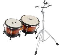 XDrum Bongos Pro Vintage Sunburst SET incl. support, Tailles de bongo: 6