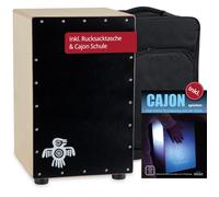 XDrum Cajon Peruana Black Wood in ole de Cajon, Clap Corners réglables