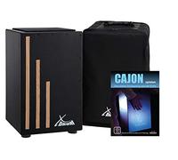 XDRUM Cajon Primero Negra – caisse de percussion en bois, son de caisse claire, housse et sac à dos