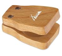 XDrum CK-S Cajon Castagnettes Small - Castagnettes en bois - Bande auto-agrippante au dos - Vis réglables - Petite taille = son aigu