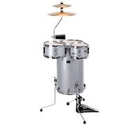 XDrum Club Cocktail Drum Kit avec fûts en érable 7 plis, Silver Sparkle
