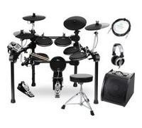 Kit Batterie Electronique 12 Pads Set Percussion Module Pedale Tabouret Amp