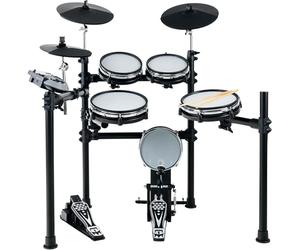 XDrum DD-530 E-Drum Set avec Peaux Mesh - Batterie Électronique avec 3 Pads Cymbales 4 Pads Mesh Head, 1 Pad Kick et Rack - 45 Kits Batterie avec 455 Sons et Mode Apprentissage avec Play-Along - Noir