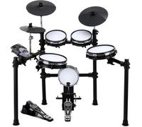 XDrum DD-530 E-Drum Set avec Peaux Mesh - Batterie Électronique avec 3 Pads Cymbales 4 Pads Mesh Head, 1 Pad Kick et Rack - 45 Kits Batterie avec 455 Sons et Mode Apprentissage avec Play-Along - Noir