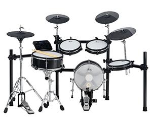 XDrum DD-650 Mesh E-Drum Kit, 1x pad grosse caisse 14" avec caisse en bois | Batterie électronique avec peaux mesh double couche, 1x pad caisse claire 14" Dual-Zone avec caisse en bois, Module, 720 sons