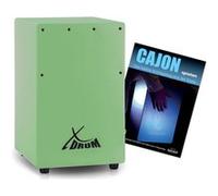 XDrum KC-37GN cajon enfants vert et méthode d'apprentissage (en allemand) G
