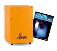 XDrum KC-37OG cajon enfants orange et méthode d'apprentissage (en allemand)