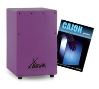 XDrum KC-37VT cajon enfants violet et méthode d'apprentissage (en allemand)