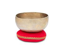XDrum Omshanti Bol Chantant 17 cm Set - Poids : 900g - fait main en Inde - idéal pour méditation et thérapie - coussin assorti inclus