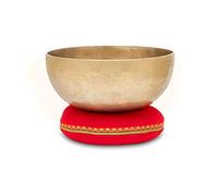 XDrum Omshanti Bol Chantant 20 cm Set - Poids : 1200g - fait main en Inde - idéal pour méditation et thérapie - coussin assorti inclus