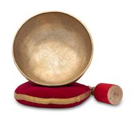 XDrum Omshanti Bol Tibétain 30 cm Ensemble Complet - Poids : 2800g - fait main en Inde - idéal pour la méditation et la thérapie - avec coussin et maillet assortis