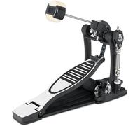 XDrum Pro Single Pedale, Double chaîne, 4 side beaters, Plaque de base | Butée de pied, Réglable polyvalent, Antidérapant, Angle de mailloche librement ajustable, Finition haut de gamme