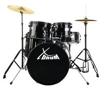 XDrum Rookie 20" Studio Batterie Complète Black in ole, 14" toms
