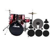 XDrum Rookie 22'' Fusion Batterie Ruby Red plus...