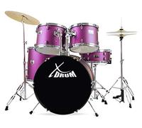 XDrum Semi 22" Standard Batterie Satin Purple Sparkle - 22" BD, 12" TT, 13" TT, 16" FT, 14" SD - incl. École - Violet