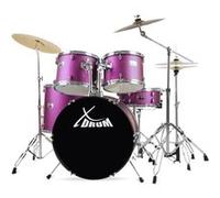 XDrum Semi 22 Standard batterie Satin Purple Sparkle (violet) avec pied perche cymbale + cymbale cr
