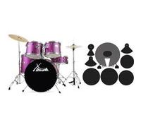 XDrum Semi 22 Standard batterie Satin Purple Sparkle (violet) avec Set de sourdine