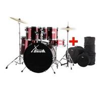 XDrum Semi Batterie 20“ Red SET + housses G