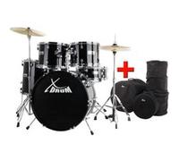 XDrum Semi Batterie 22 Midnight Black Set + housses G