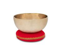 XDrum Set Bol Chant Thérapeutique Ton G Avec Coussin, Bol Chanté | Bol chanté martelé à la main pour chakra de la gorge (Vishuddha), Accordé sur le ton G, Alliage de 7 métaux différents