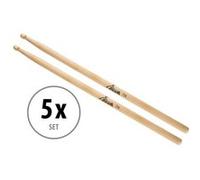 XDrum Sticks de Batterie 7A Pointe en Bois 5 Paires G