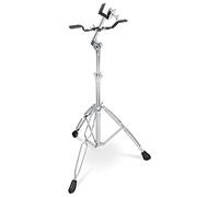XDrum Support Bongos Pro 77,5-110 cm inclinable, montants doubles chrome | Hauteur 77,5-110 cm; fixation inclinable; collier à mémoire; protection mousse; montants doubles; pieds antidérapants