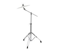 XDRUM Support cymbale à potence semi – Hauteur 84–157 cm, potence escamotable, double jambe