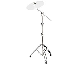 XDrum Support perche Pro avec bras, hauteur réglable 85-190 cm | Perche escamotable, L. 40 cm, perche et tilter réglables par couronne dentée, diamètre tube sup. 7/8", poids 2 kg