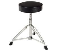 XDRUM Tabouret de batterie Pro – Réglable 50–64 cm, double entretoise, tripode, pieds caoutchouc
