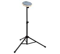 XDrum TF-6/PPS-1 SET : TrueFeel Practice Pad 6" + Support Practice Pad + Housses (Surface Pad : caoutchouc spécial, rugueux, support réglable en hauteur, angle de tête variable) gris/naturel