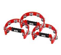 XDrum TM-1 BK Tambourin à Main, rouge Lot de 3
