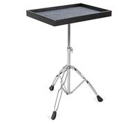 XDrum UPT1 Table Universelle pour percussions, réglable en hauteur, 56x40 cm, fond feutre doux, stable à trois pieds, idéale musiciens, mixeurs, laptops, noir.