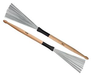 XDrum WTD-1S Wire Tap Drumstick Brushes, Brush et sticks en un, Polyvalents | Longueur totale: 36 cm, Longueur du brush: 14 cm, Longueur du stick: 17 cm, Diamètre: 1, 5 cm, Le choix idéal du batteur
