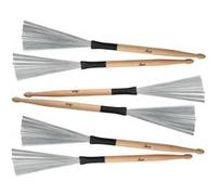 3x XDrum Wire Tap Baguette Battes Balais Brush et Bâtons en Un 2in1 Drumstick