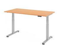 XDSM 16 S | Bureau - Hêtre 160 x 80 réglable en hauteur électriquement
