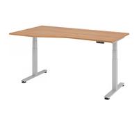 XDSM 18 S | Bureau - 180 x 100 Noyer réglable en hauteur électriquement