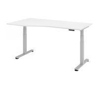XDSM 18 S | Bureau - Blanc 180 x 100 réglable en hauteur électriquement