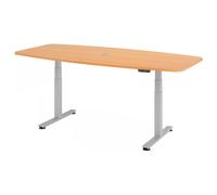 XDSM 22 S | Bureau - Hêtre 220 x 103 réglable en hauteur électriquement