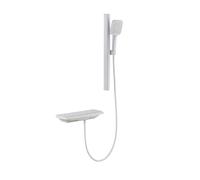 XDSMB Mitigeur Bain Douche Mural en Cascade Monocommande Robinets de Douche et de Baignoire,Blanc