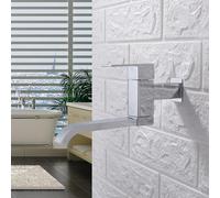 XDSMB Robinet Lave Main Eau Froide Murale Rotative a 360° Mitigeur Lavabo Salle de Bain Cascade en Laiton,Chromé