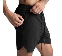XDSP Homme Short Course à Pied Léger Sport Shorts Séchage Rapide avec Poche Time to Run Shorts De Course De Gymnastique Et D'entraînement Short de Jogging Court -Confortable avec Poches