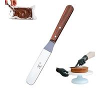 XE Spatule à glaçage Mini spatule coudée en acier inoxydable, outil de pâtisserie idéal pour la maison, la boulangerie et la cuisine. Spatule coudée idéale pour décorer gâteaux et desserts