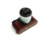 XE2 pour appareils portables, Zakao véritable Cuir véritable Demi inférieur Ouverture Version Holster Housse pour appareil photo avec dragonne Coque de protection Sac de transport pour Fujifilm Fuji