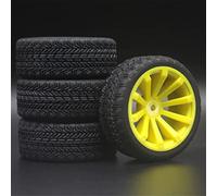 XEBRAD 1 Jeu de 4 pneus de Course RC en Caoutchouc for Voiture sur Route, for HSP, for HPI, 1/10, for HSP, 94123/94122/94103/D4/D3 603 Tous(600-8006)