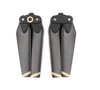 XEBRAD 1 paire d'hélices pliables à dégagement rapide 4730F lame blanche/rayée dorée CW CCW, for drone DJI, SPARK Pale d'hélice de drone(With Golden Stripe)
