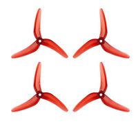 XEBRAD 2 Paires d'hélices PC à 3 pales, for Drones RC FPV Racing Freestyle 5 Pouces 5.1 Pouces 2207 2306 Hélice de Drone(2Pairs Red)