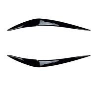 XÉBRAD 2 pièces couvercle de phare paupière sourcil, pour série 1 116i 118i 120i 125i 128i paupières noires brillantes, pour Bmw, pour F20 F21 bande de garniture de sourcil de phare de voiture