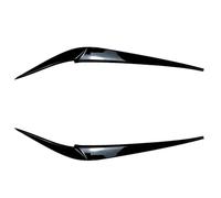XÉBRAD 2 pièces Garniture de Couverture Sourcil Lampe Paupière Phare Mauvais Oeil, pour X3, X4 G01 G02 2018 2019 2020 2021 2022 bande de garniture de sourcil de phare de voiture(Glossy Black)